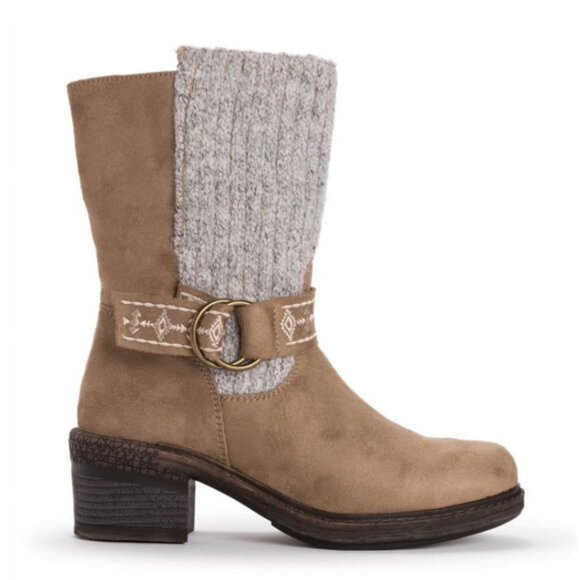 MUK LUKS Women's Arya Alice Boots Size 6M, STONE - Picture 6 of 6